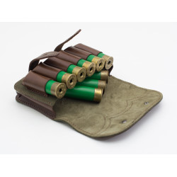 Підсумок на 6 патронів Zoo-hunt шкіра + шкіра Ретро 10154