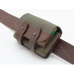 Підсумок на 6 патронів Zoo-hunt шкіра + шкіра Ретро 10154