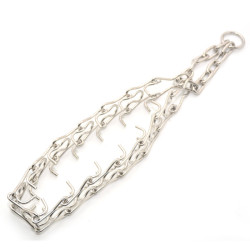 Нашийник зашморг жорсткий для собак Zoo-hunt нікелевий  НЖ №1 48 см