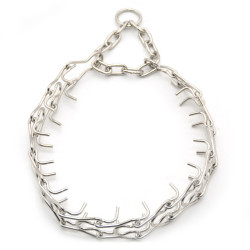 Нашийник зашморг жорсткий для собак Zoo-hunt нікелевий  НЖ №1 48 см