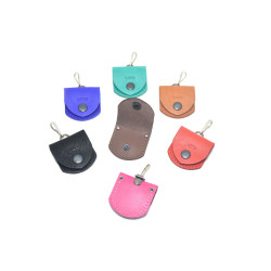 Адресник для тварин Zoo-hunt шкіряний 4х4 см  коричневий