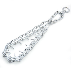 Нашийник зашморг жорсткий для собак Zoo-hunt хромовий  ХЖ №1 48 см