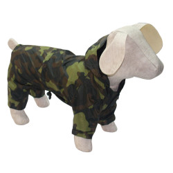 Дощовик для собак Камуфляж зелений  міні 21х27 см