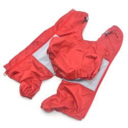 Дощовик для собак Zoo-hunt з капюшоном червоний  міні 21х27 см