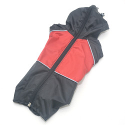 Дощовик для собак Zoo-hunt з капюшоном чорний  міні 21х27 см