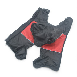 Дощовик для собак Zoo-hunt з капюшоном чорний  міні 21х27 см