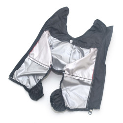 Дощовик для собак Zoo-hunt з капюшоном чорний  міні 21х27 см