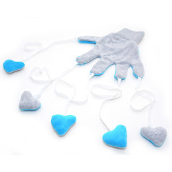 Іграшка для котів Рукавичка сіра