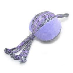 Іграшка для собак і котів М'ячик клітина бузковий 8 см