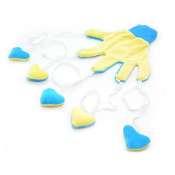 Іграшка для котів Рукавичка жовта