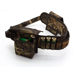 Патронташ на пояс з кишенями на 44 патрона Zoo-hunt Преміум камиш 8095