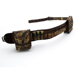 Патронташ на пояс з кишенями на 44 патрона Zoo-hunt Преміум камиш 8095