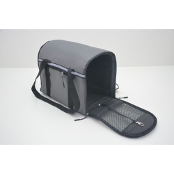 Сумка переноска матрац для собак і котів Zoo-hunt Турист сіра  №0 210х340х280 мм