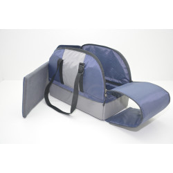 Сумка переноска лежак 2 в 1 для собак і котів Zoo-hunt Гармонія синя