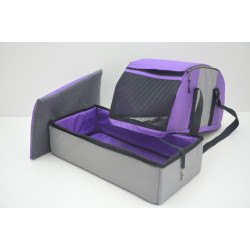 Сумка переноска лежак 2 в 1 для собак і котів Zoo-hunt Гармонія фіолетова