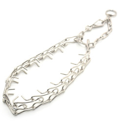 Нашийник зашморг жорсткий для собак Zoo-hunt нікелевий  НЖ №1 48 см