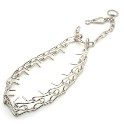 Нашийник зашморг жорсткий для собак Zoo-hunt нікелевий  НЖ №1 48 см