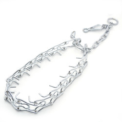 Нашийник зашморг жорсткий для собак Zoo-hunt хромовий  ХЖ №1 48 см