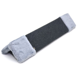 Драпак кігтеточка Zoo-hunt для кота Кутова ДУ 50х14 см чорний  бежеве