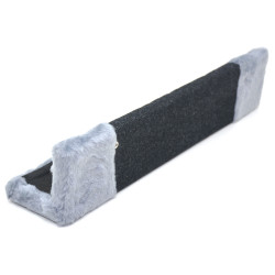 Драпак кігтеточка Zoo-hunt для кота Кутова ДУ 50х14 см чорний  бежеве