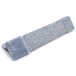 Драпак кігтеточка Zoo-hunt для кота Кутовий ДУ 50х14 см сірий  бежеве