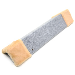 Драпак кігтеточка Zoo-hunt для кота Кутовий ДУ 50х14 см сірий  бежеве