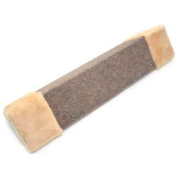 Драпак кігтеточка Zoo-hunt для кота Кутова ДУ 50х14 см коричневий  бежеве