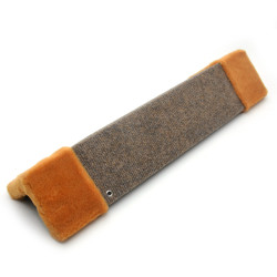 Драпак кігтеточка Zoo-hunt для кота Кутова ДУ 50х14 см коричневий  бежеве