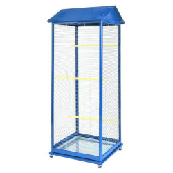 Клітка вольєр для малих птахів на колесах цинк