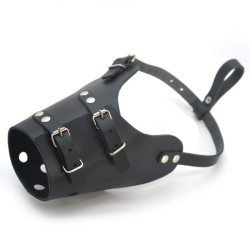 Намордник для собак Zoo-hunt Універсал шкіра чорний