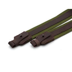 Ремінь Zoo-hunt брезент + шкіра Ретро коричневий 5038/2