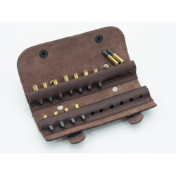 Підсумок на 20 патронів Zoo-hunt для дрібнокаліберної рушниці шкіра Ретро коричневий 10158/2