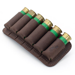 Підсумок на 6 патронів Zoo-hunt відкритий шкіра - Ретро коричневий 10157/2