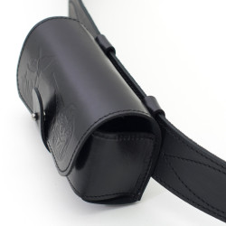 Підсумок дворядний на 10 патронів Zoo-hunt шкіряний чорний 5300/1