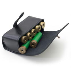 Підсумок дворядний на 10 патронів Zoo-hunt шкіряний чорний 5300/1