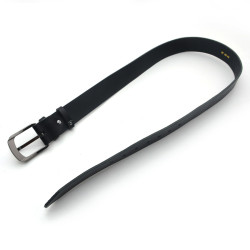 Ремінь чоловічий шкіра 4 см 90 см Zoo-hunt чорний 7200-ч