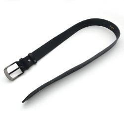 Ремінь чоловічий шкіра 4см 100см Zoo-hunt чорний 7201-ч