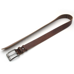 Ремінь чоловічий шкіра 4 см 100 см Zoo-hunt коричневий 7201-к