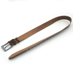 Ремінь чоловічий шкіра 4 см 100 см Zoo-hunt коричневий 7201-к