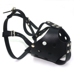 Намордник для собак Zoo-hunt шкіра НС Боксер К чорний