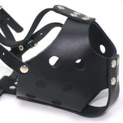 Намордник для собак Zoo-hunt шкіра НС Боксер С чорний