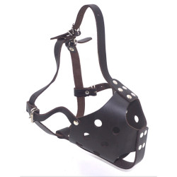 Намордник для собак Zoo-hunt шкіра НС Боксер С коричневий