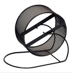 Металевий барабан для гризунів Джунгарик чорний d 10 см