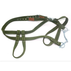 Вуздечка-кантер Zoo-hunt кінна брезентовий подвійна 20113