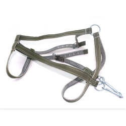 Вуздечка-кантер Zoo-hunt кінна кольорова синтетична + капрон хакі 20105