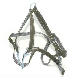 Вуздечка-кантер Zoo-hunt кінна кольорова синтетична + капрон хакі 20105