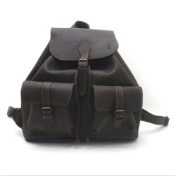 Рюкзак шкіряний Ретро Zoo-hunt коричневий 10505/2