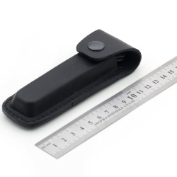 Чохол для розкладного ножа Zoo-hunt №1 12х2,5 см шкіра чорний 5269/1