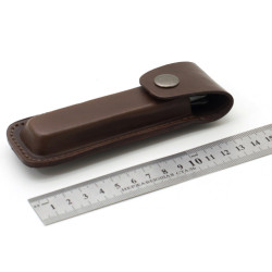 Чохол для розкладного ножа Zoo-hunt №1 12х2,5х1,2 см шкіра коричневий 5269/2