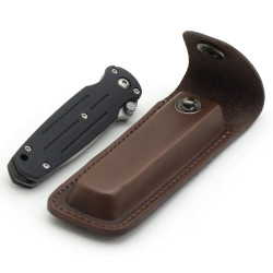 Чохол для розкладного ножа Zoo-hunt №1 12х2,5х1,2 см шкіра коричневий 5269/2